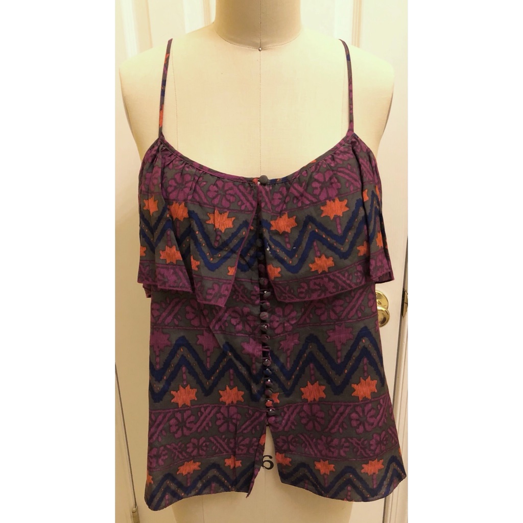 Parker Pink Printed Silk Top
